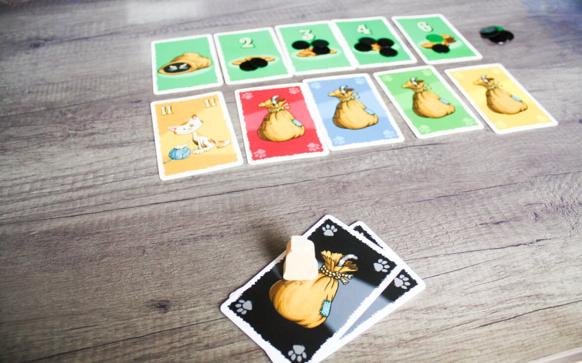 Het spel Filou: kat in de zak